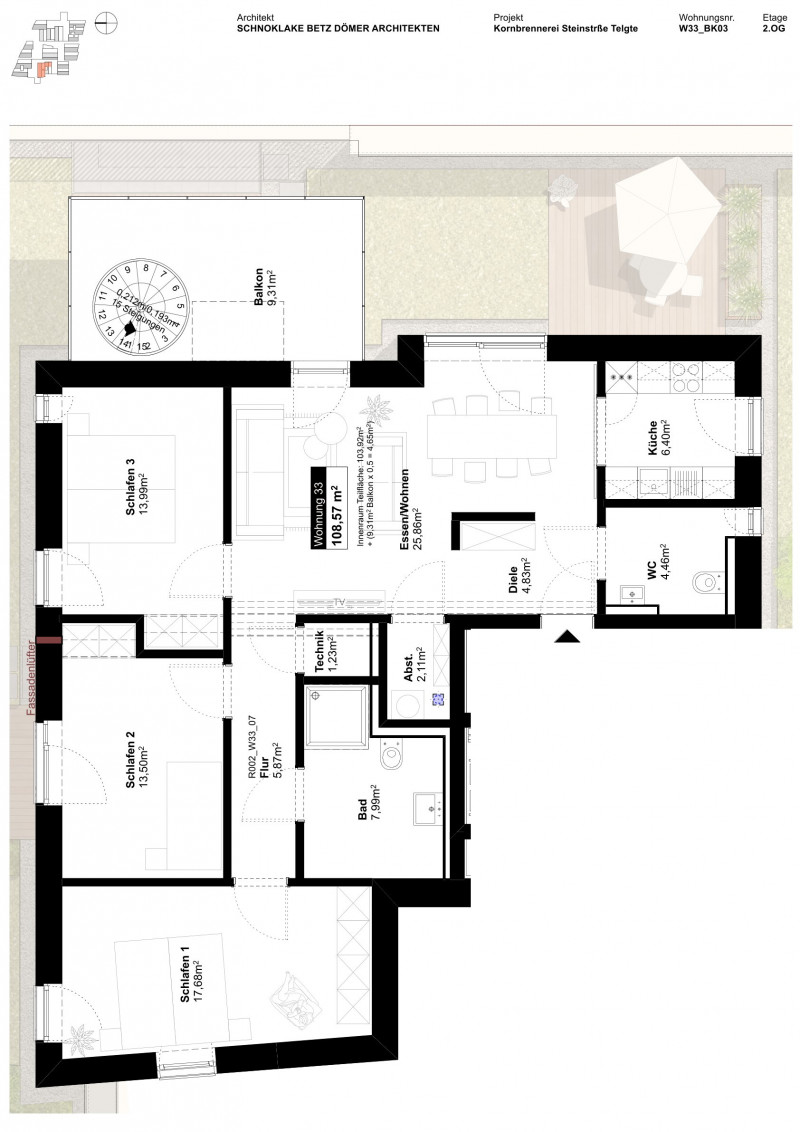 Grundriss Wohnung 1212