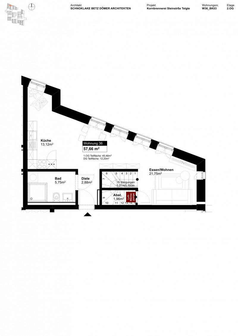 Grundriss Wohnung 1215