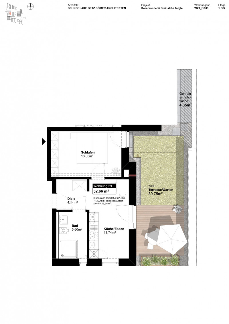 Grundriss Wohnung 1111