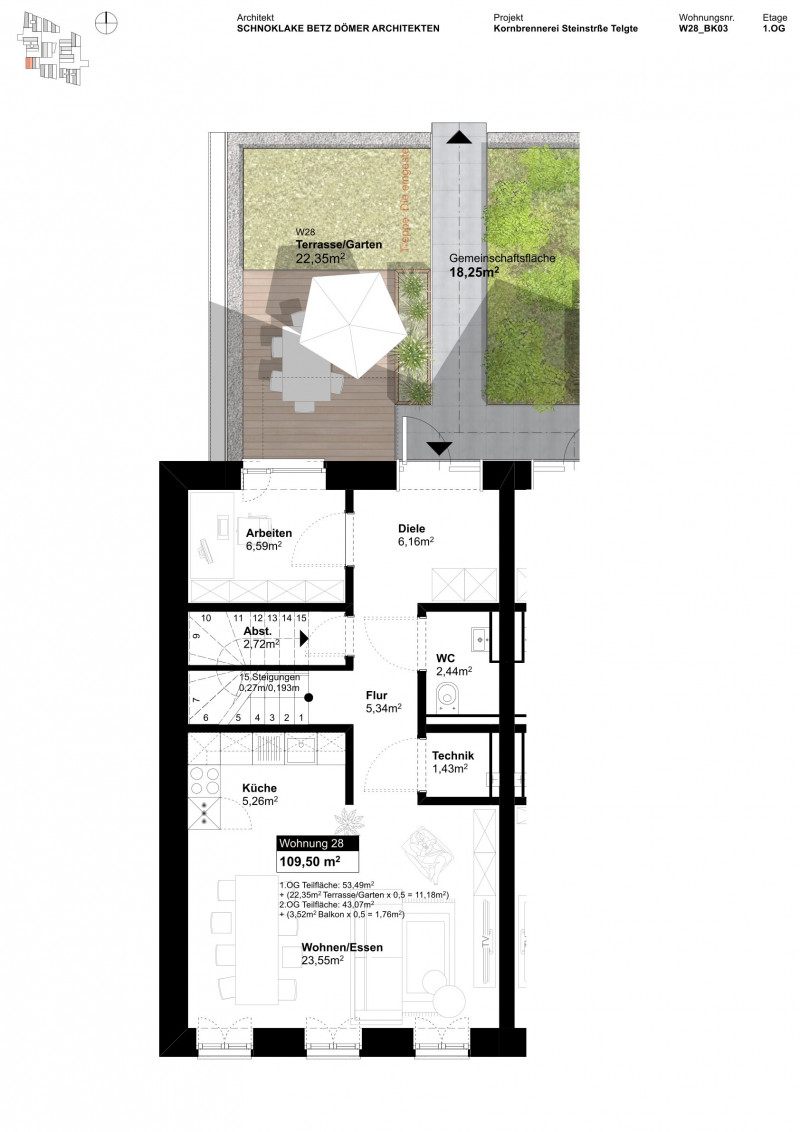 Grundriss Wohnung 1113