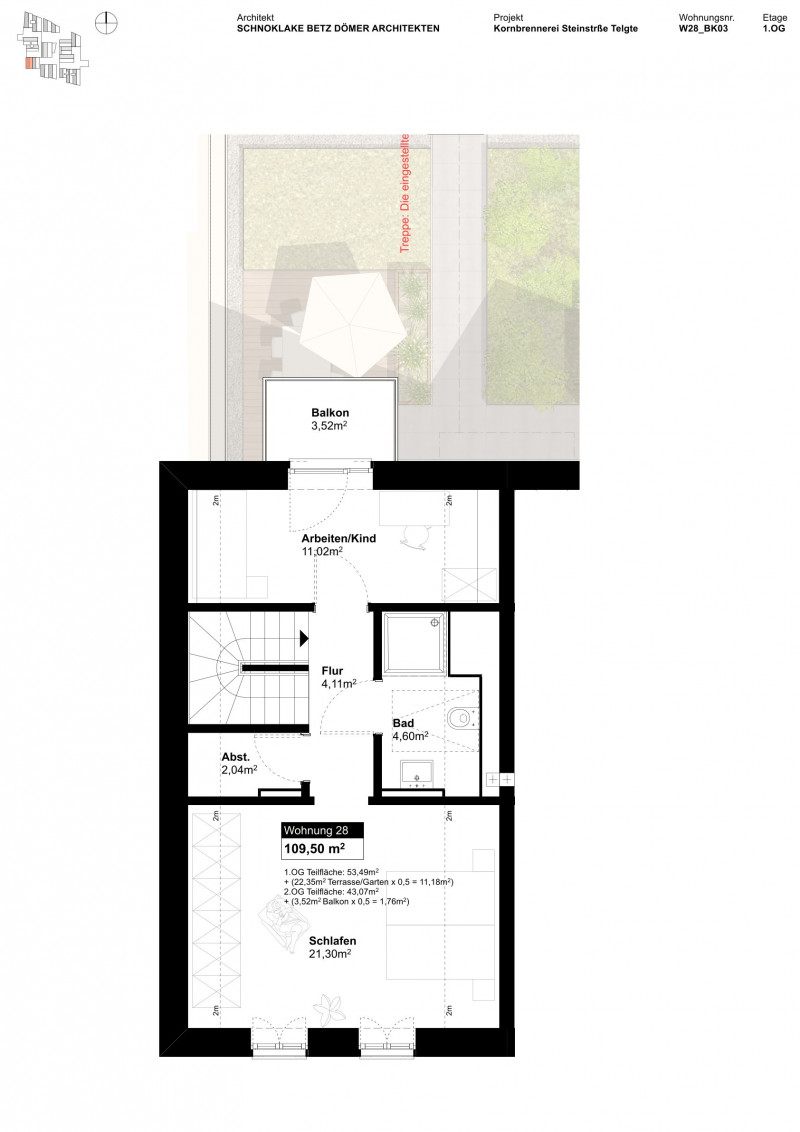 Grundriss Wohnung 1113