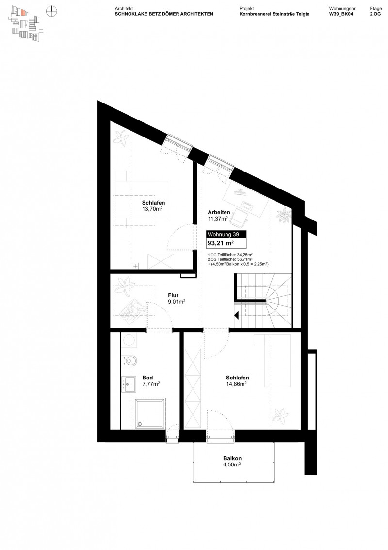 Grundriss Wohnung 1116